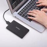 2.5" HDD Enclosure Type-C SATA to USB 3.0-5Gbps up to 4TB HDD, SSD - electronicshypermarket