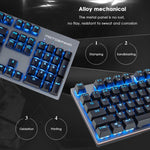 Motospeed GK89 2.4GHz Wireless / USB Wired Mechanical Keyboard with 104Keys Wireless Gaming Keyboard For Computer - electronicshypermarket