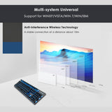 Motospeed GK89 2.4GHz Wireless / USB Wired Mechanical Keyboard with 104Keys Wireless Gaming Keyboard For Computer - electronicshypermarket