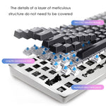 Motospeed GK89 2.4GHz Wireless / USB Wired Mechanical Keyboard with 104Keys Wireless Gaming Keyboard For Computer - electronicshypermarket