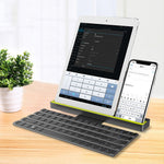 Portable Mini Folding Keyboard Foldable Wireless Bluetooth Keyboard For Tablet, Smartphone, PC, Mac - electronicshypermarket