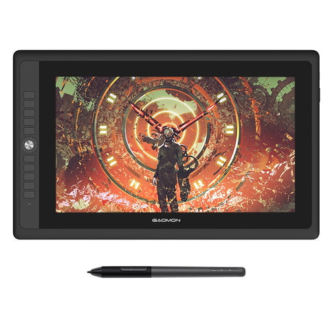 GAOMON PD156PRO 10.6' IPS Anti-Glare Drawing Tablet with Battery-Free Stylus Pen - electronicshypermarket
