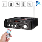 2CH  Stereo Power Amplifier with Bluetooth-compatible FM Radio  & Remote Control