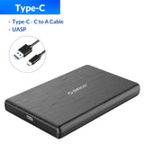 2.5" HDD Enclosure Type-C SATA to USB 3.0-5Gbps up to 4TB HDD, SSD - electronicshypermarket