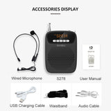 15W Portable  Wired Microphone & Bluetooth speaker with  FM Radio & AUX Audio Recording - electronicshypermarket