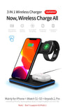 3in 1 Qi Fast Wireless Charger Stand 15W Max