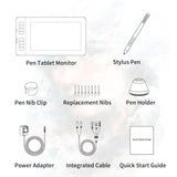 11.6" IPS Drawing Tablet with  8 Shortcut Keys & Battery-Free Style Pen - electronicshypermarket