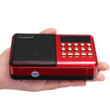 Portable Pocket LCD Digital FM Radio Speaker USB TF AUX MP3 Player