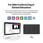 HUION H1161 Drawing Tablet with Touch Bar & Battery-free Stylus Pen - electronicshypermarket