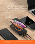 10000mAh Power Bank Portable Charger with PD+QC 3.0 and Two-way Fast Charging