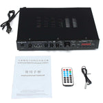 5 channel Power Amplifier LCD Display Audio HiFi 800W 220V-240V 50Hz  with  FM Radio,  SD/USB 2 Microphone and Bluetooth  5.0 - electronicshypermarket