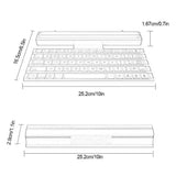 Portable Mini Folding Keyboard Foldable Wireless Bluetooth Keyboard For Tablet, Smartphone, PC, Mac - electronicshypermarket