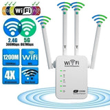 Dual Band 2.4/ 5Ghz Wifi Repeater, Amplifier  Booster Wireless extender up to 1200Mbps