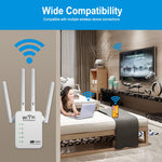 Dual Band 2.4/ 5Ghz Wifi Repeater, Amplifier  Booster Wireless extender up to 1200Mbps