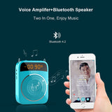 15W Portable  Wired Microphone & Bluetooth speaker with  FM Radio & AUX Audio Recording - electronicshypermarket