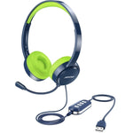 Wired Headset with Noise Reduction,  3.5mm/ USB Plug for PC/MAC,  Phones, Tablets - electronicshypermarket