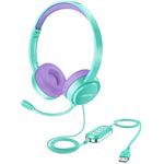 Wired Headset with Noise Reduction,  3.5mm/ USB Plug for PC/MAC,  Phones, Tablets - electronicshypermarket