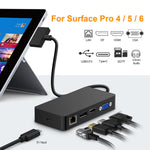 10 in 1 Hub for Microsoft Surface Pro 4/Pro 5/Pro 6 - electronicshypermarket