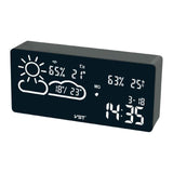 WI-FI Alarm Clock with Calendar/Temp/Humidity/Weather Station - electronicshypermarket