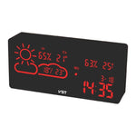 WI-FI Alarm Clock with Calendar/Temp/Humidity/Weather Station - electronicshypermarket