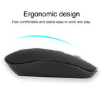 Wireless Keyboard Mouse Set Mini Size 2.4G Wireless Mouse 100 Keys Full Size Keyboard USB for PC Laptop Windows Plug and Play - electronicshypermarket