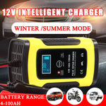 12V 6A Automatic Battery Charger  for\ Wet Dry Lead Acid Batteries  with LCD Display - electronicshypermarket