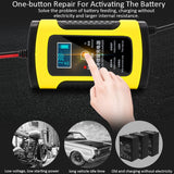 12V 6A Automatic Battery Charger  for\ Wet Dry Lead Acid Batteries  with LCD Display - electronicshypermarket