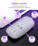 Wireless Optical Mice RGB Bluetooth 5.0 Ergonomic Silent Rechargeable PC Laptop - electronicshypermarket