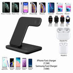 3in 1 Qi Fast Wireless Charger Stand 15W Max