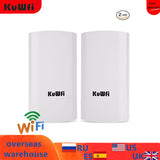 KuWFi   1KM/0.62MI Point To Point Wireless Outdoor Router, Bridge, Access Point with LED Display - electronicshypermarket