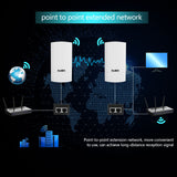 KuWFi   1KM/0.62MI Point To Point Wireless Outdoor Router, Bridge, Access Point with LED Display - electronicshypermarket