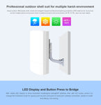 KuWFi   1KM/0.62MI Point To Point Wireless Outdoor Router, Bridge, Access Point with LED Display - electronicshypermarket