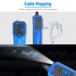 Wire Tracer Telephone Line Finder Network Ethernet Cable Tester with Fault Locator for RJ11/RJ45/Cat 5/Cat 6 Cable/PoE Switch - electronicshypermarket