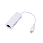 Micro USB Ethernet Network Card Adapter Micro USB To Ethernet RJ45 For Windows 7/8/10 ,Android Tablet, - electronicshypermarket