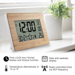 Atomic Multifunctional Clock with Alarm / Calendar / Thermometer - electronicshypermarket