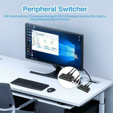 USB 3.0 KVM 2 port Switch for Sharing up to 4 Devices