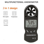 Mini Digital Anemometer Thermometer Windmeters Hand-Held LCD TL-300 Wind Speed Temperature Humidity Meter with Hygrometer - electronicshypermarket