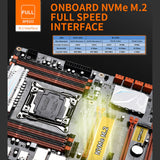 Motherboard Chipset  X99 CPU Socket LGA 2011-V3  support for Intel Xeon E5-2678v3 / 2669v3 / 2649v3 / 2629v3 - electronicshypermarket