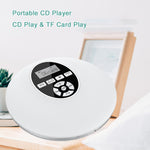 YR-Q50 Round Style Portable CD Player With AUX Cable Support TF Card - electronicshypermarket