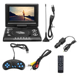 7.8 Inch 16:9 LCD  Portable HD TV Home Car DVD Player with SD Card - electronicshypermarket