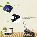 Laptop Cooling Stand  with 5 Fans, 2 USB for 11"-17" Screens - electronicshypermarket