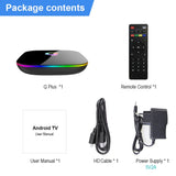 Q Plus Android 9.0 Allwinner H6 2GB 16GB 6K H.265 Media Player USB3.0 2.4G WiFi Set Top Box PK S905X2 T95Q X96 max - electronicshypermarket