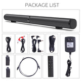 50W HiFi Detachable Wireless Sound Bar with 3D Stereo Subwoofer