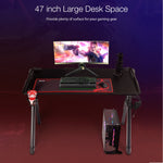 47 inch R shaped Computer Gaming Desk