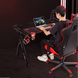 47 inch R shaped Computer Gaming Desk