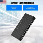 Mini LAN POE Ethernet Network Switch with 8 Port 10/100mbps - electronicshypermarket