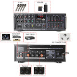 2000W Amplifier  With Bluetooth USB SD AMP FM DVD AUX and Remote Control