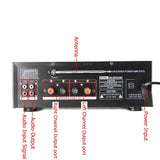 2000W Amplifier  With Bluetooth USB SD AMP FM DVD AUX and Remote Control