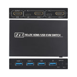 2 Port HDMI/USB-KVM Switch to 4 USB 3.0 ports for 2 computers