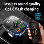 Dual USB  Car Charger with Quick Charge 3.0/FM Transmitter//Bluetooth 5.0 & MP3 Player